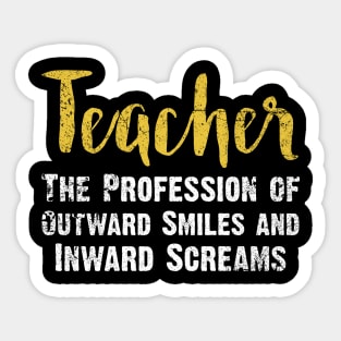 Teacher Life Saying Sticker